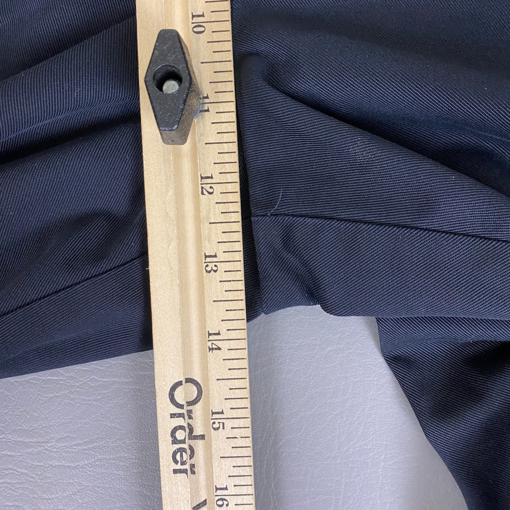Nordstrom Pants Men's 44x30 Navy Blue Smartcare Pleated Wrinkle Free w/ *Flaws - Picture 11 of 16